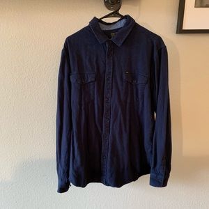 Obey Navy Blue Flannel